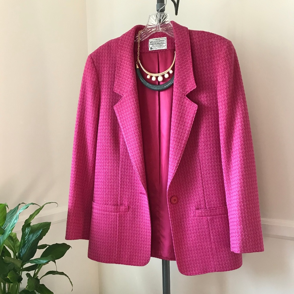Pendleton Pink and Raspberry Blazer - Picture 6 of 6
